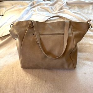 Anthropologie Elegant Tan Women's Tote Bag EUC